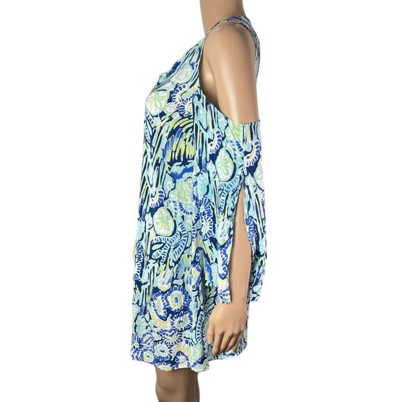 Lilly Pulitzer Benicia Cold Shoulder Lightweight Pullover/Dress Cover Up Tunic - Picture 3 of 10